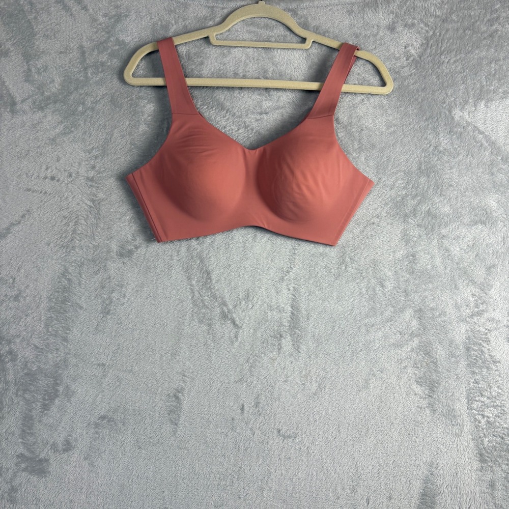 Knix Bra Catalyst Sports Bra Size 3 Terracotta Pink High Impact Wireless